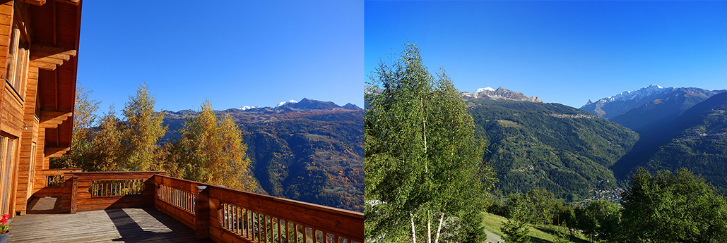 La terrasse de l'appartement Djan é Glyâmo